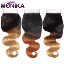 Load image into Gallery viewer, Brazilian Body Wave Non-Remy Human Hair 4x4 Lace Closure