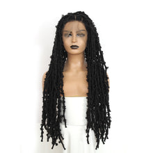 Load image into Gallery viewer, Braided Distressed Butterfly Locs Full Lace Frontal Wig With Synthetic Crochet Braids Hair
