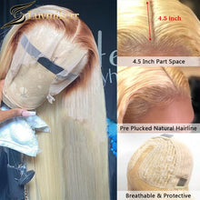 Load image into Gallery viewer, Brazilian Straight Remy Human Hair Lace Frontal Wig 40 Inches 250 Density