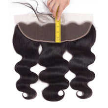 Load image into Gallery viewer, Peruvian Body Wave Remy Human Hair 13x4 Pre-Plucked Lace Closure with Baby Hair