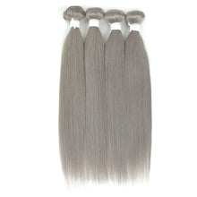 Load image into Gallery viewer, Brazilian Straight Non-Remy Human Hair 4x4 10-26 inch Bundle