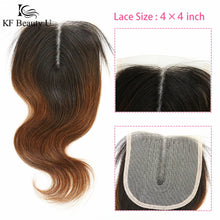 Load image into Gallery viewer, Brazilian Body Wave Human Hair4x4/13x4 Lace Closure