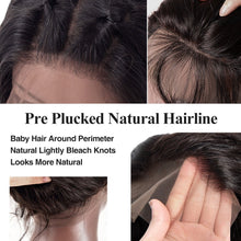 Load image into Gallery viewer, Brazilian Kinky Yaki Straight Human Hair 4x4/13x4 Preplucked Full Lace Closure Wigs