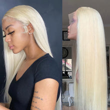 Load image into Gallery viewer, 613 Blonde Brazilian Remy Human Hair Full Lace Frontal Wig 28-30 Inch
