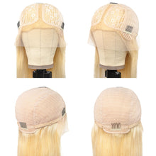 Load image into Gallery viewer, 613 Blonde Brazilian Remy Human Hair Full Lace Frontal Wig 28-30 Inch