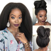 Load image into Gallery viewer, Brazilian Kinky Yaki Straight Human Hair 4x4/13x4 Preplucked Full Lace Closure Wigs