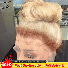 Load image into Gallery viewer, Brazilian Straight Remy Human Hair Lace Frontal Wig 40 Inches 250 Density