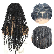 Load image into Gallery viewer, Braided Distressed Butterfly Locs Full Lace Frontal Wig With Synthetic Crochet Braids Hair