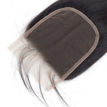 Load image into Gallery viewer, Peruvian Straight Remy Human Hair 2x6 Pre Plucked  Lace Closure
