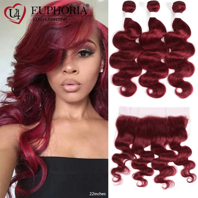 Brazilian Body Wave Remy Human Hair 13x4 Hair Bundle