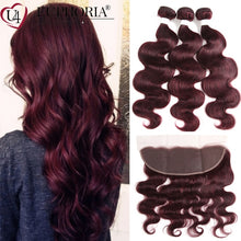 Load image into Gallery viewer, Brazilian Body Wave Remy Human Hair 13x4 Hair Bundle
