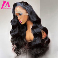 Load image into Gallery viewer, Brazilian Body Wave Full Remy Human Hair Pre Plucked 13x4 Hd Lace Frontal Wigs 30 Inch
