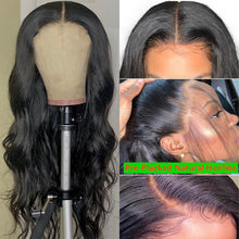 Load image into Gallery viewer, Brazilian Body Wave Full Remy Human Hair Pre Plucked 13x4 Hd Lace Frontal Wigs 30 Inch
