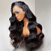 Load image into Gallery viewer, Brazilian Body Wave Full Remy Human Hair Pre Plucked 13x4 Hd Lace Frontal Wigs 30 Inch
