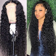 Load image into Gallery viewer, Deep Wave Human Hair Full Lace Frontal Wig 30-34 Inch
