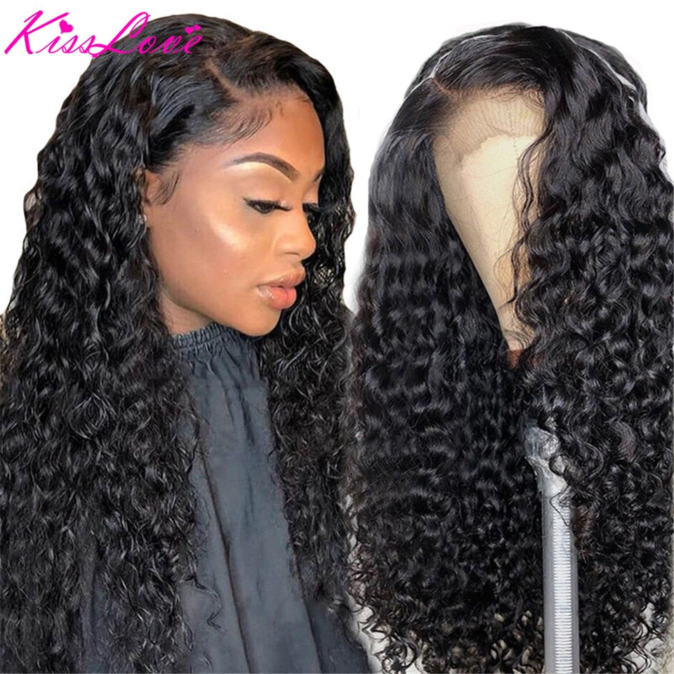 Deep Wave 13x6/13x4 Lace Front Human Hair Wigs for Black Women Preplucked 360 lace Frontal Wig Brazilian 5x5 HD Lace Closure Wig